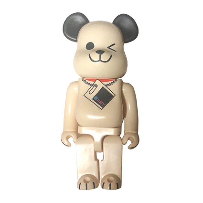 Not for sale, lottery-only HMV White Dog 400% Bearbrick