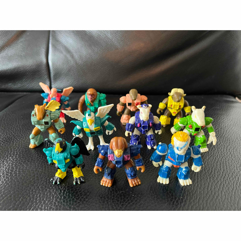 Beastformers figures, erasers, vintage items, 11 pieces...