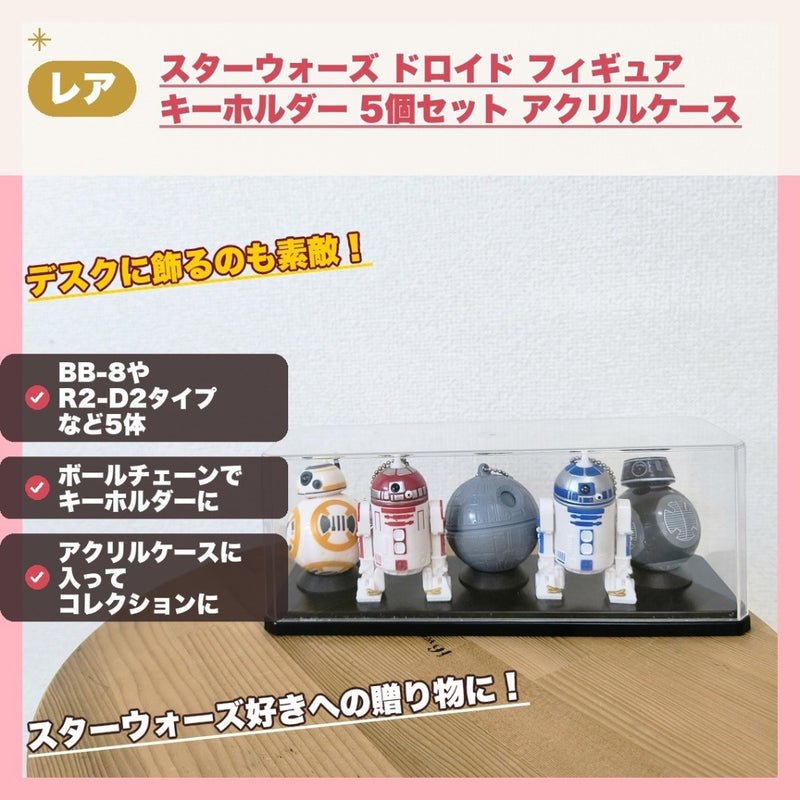Star Wars Droid Figure Keychain 5-Piece Set...
