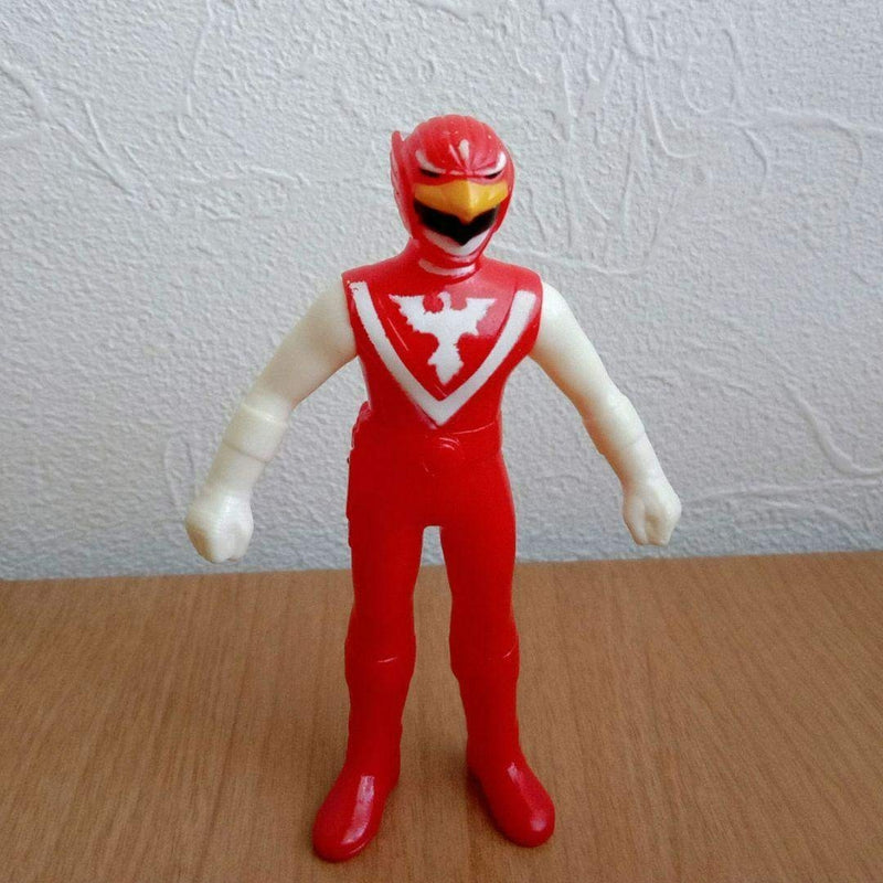 Super Beast Squadron Liveman Red Falcon soft vinyl figure, original from the time...