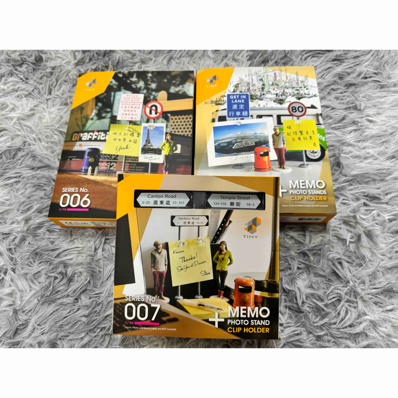 [Not available in Japan] TINY Miniature Hong Kong Sign & Trash Can 1/18 Miniature...