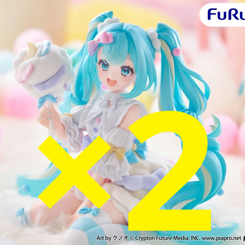 Hatsune Miku Melffy Figure - Cotton Candy (Set of 2)