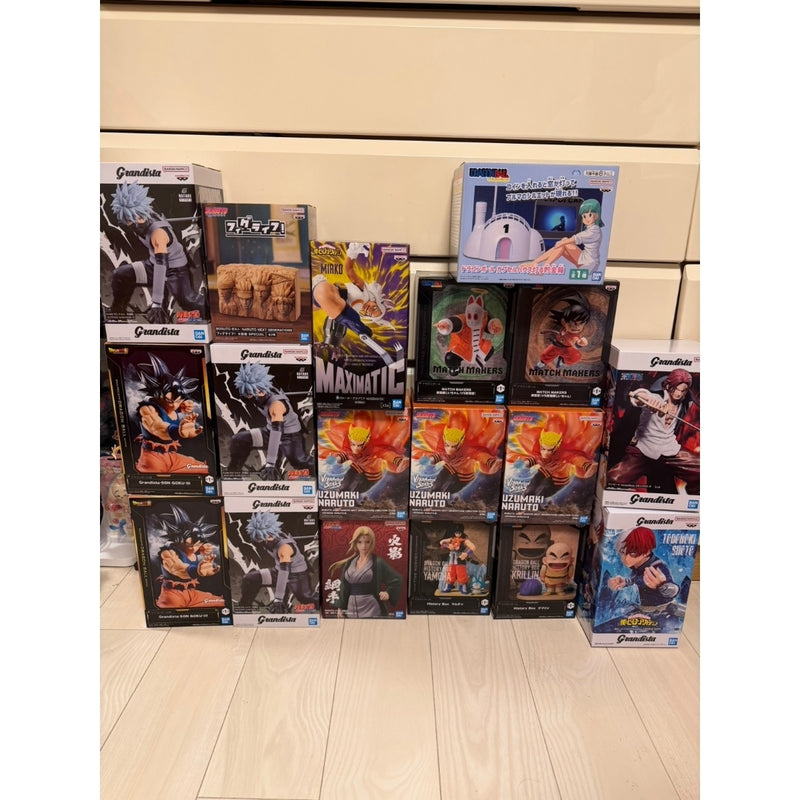 Dragon Ball & Naruto-heavy Jump anime prize figures...