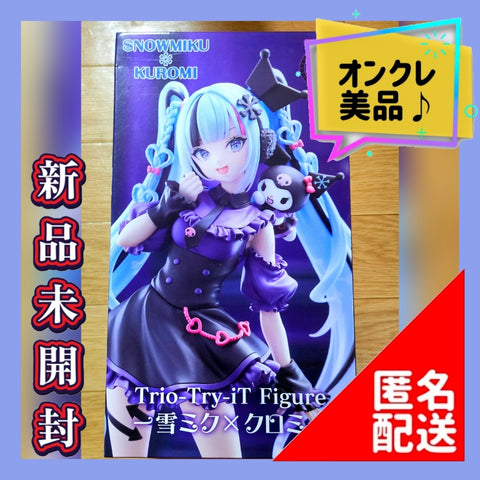 ?Online crane game, mint condition? Trio-Try-iT Figure - Snow Miku x Kuromi First...