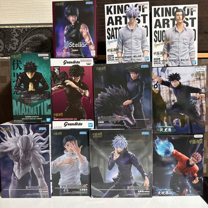 Jujutsu Kaisen Figures - 11 pieces (Itadori, Fushiguro, Yuta, Rika, Gojo...)