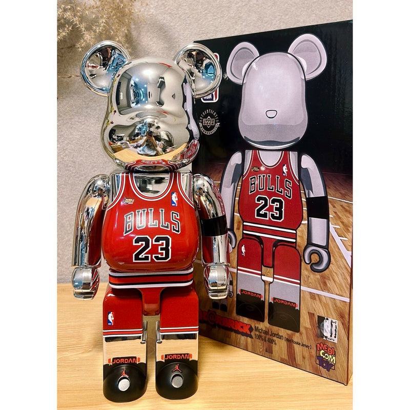 Bearbrick Michael Jordan Silver 400%