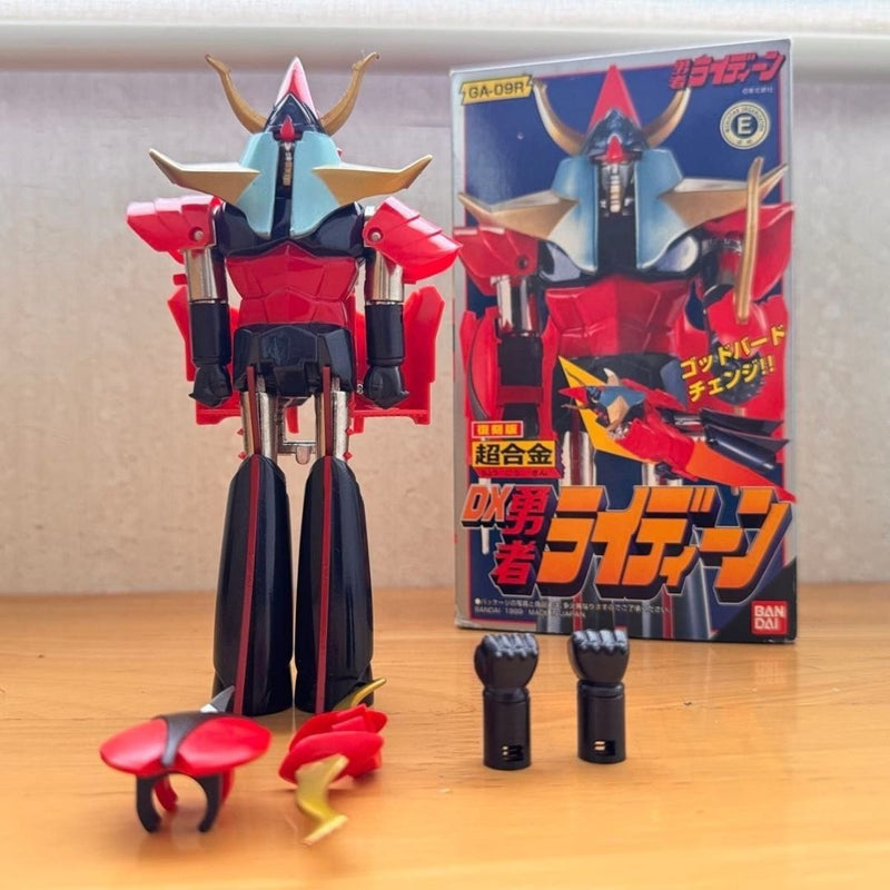 Reissue Chogokin DX Brave Raideen Bandai GA-09R Outer box...