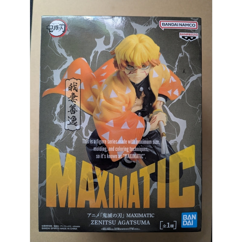 Demon Slayer: Kimetsu no Yaiba MAXIMATIC Agatsuma Zenitsu Figure Zenitsu Prize...
