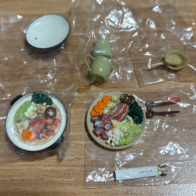 Miniature Kaiyodo "Winter Hokkaido Grand Product Fair" Ishikari Nabe (Hokkaido-style hot pot)...