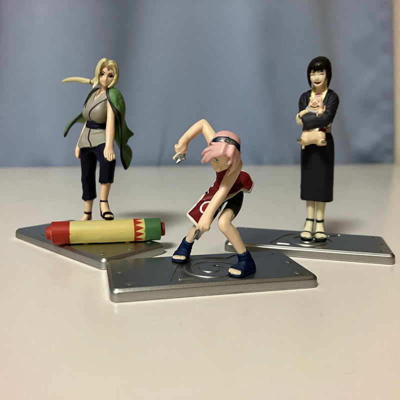NARUTO Figures: Haruno Sakura, Tsunade, Shizune & Tonton - BANDAI
