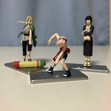 NARUTO Figures: Haruno Sakura, Tsunade, Shizune & Tonton - BANDAI