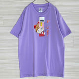 [Unused] GeGeGe no Kitaro T-shirt, Cat Girl, Purple, Size L, Anime...
