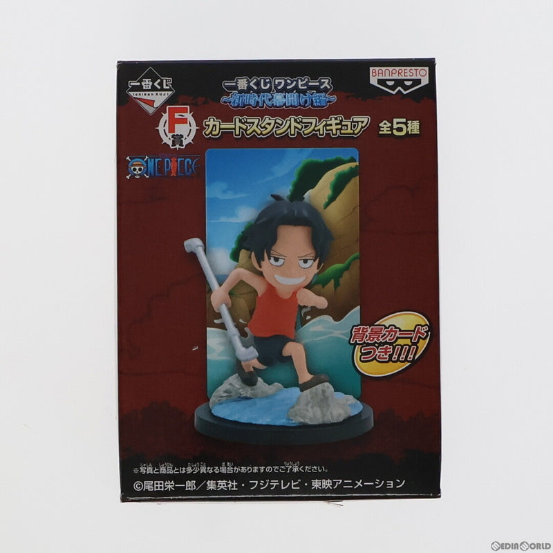 Prize F: Portgas D. Ace Card Stand Figure ONE...