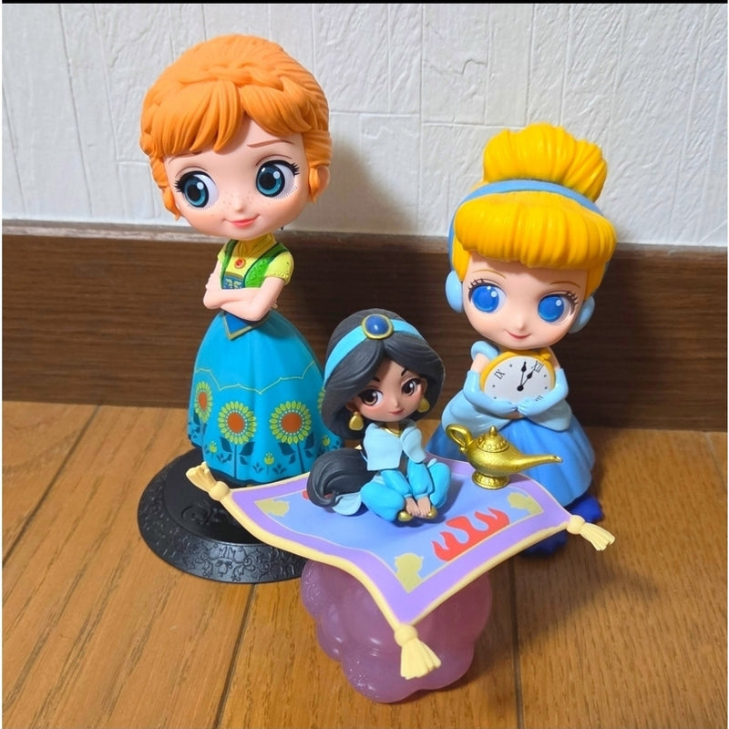 Qposket Disney Figures Cinderella Jasmine A...