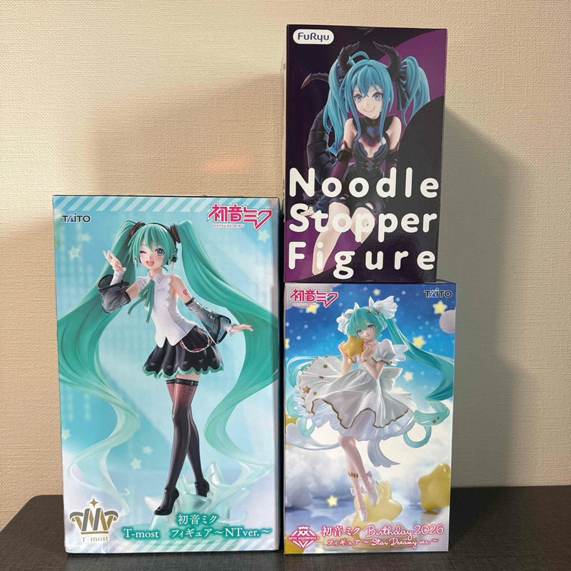 [Shipping Included] Hatsune Miku Figure 3-Piece Set T-most NTver....