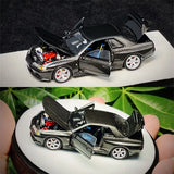 PGM 1:64 R32 Metallic Grey Diecast Model Car Model