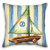 CdA stamped cross stitch kit cushion "Nostalgia" 5401, 40x40cm, DIY Model