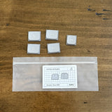 5 Gray keys Keycaps +-=, ALT & INS Replacements by Double Shot Keycap PBT Model