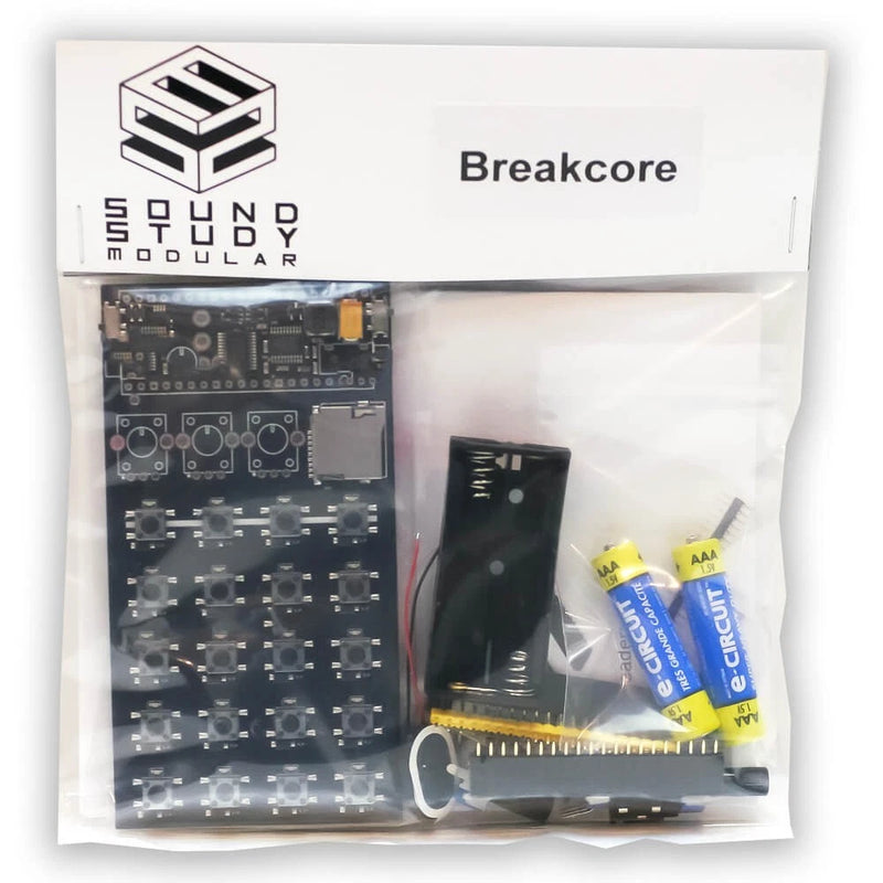 Breakcore Kit - Handheld Sampler & Breakbeat Drum Machine Sequencer DIY Kit Model