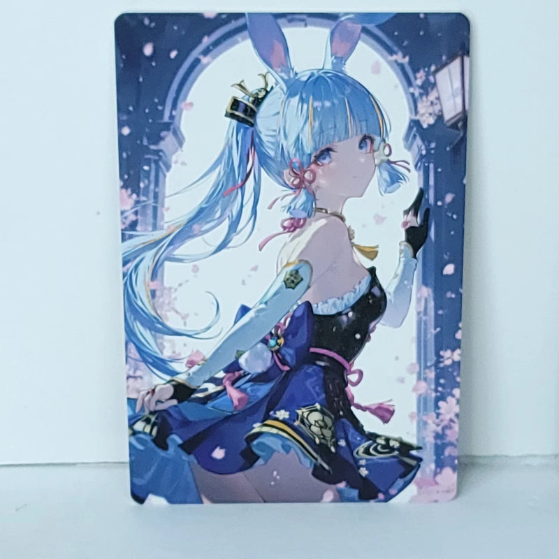 Ayaka Bunny Premium Waifu Card Anime Girl Wall Art Oversized Board A5 Model