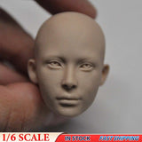 1/6 Model  Wong Female Solider Agent  Head Sculpt Fit 12" DIY Hot Toys Figure Model