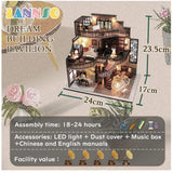 DIY Dollhouse Miniature Kit with Music Box - Adult Gift Model