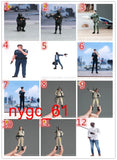 DIY 1/43 Gangster soldiers police officers Scene Miniture Figure Doll Model Toy Model