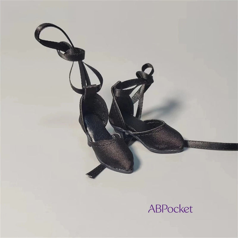 1Pair Female Strappy High Heels Model Action Figure 1/6 Soldier Fit 12" Model