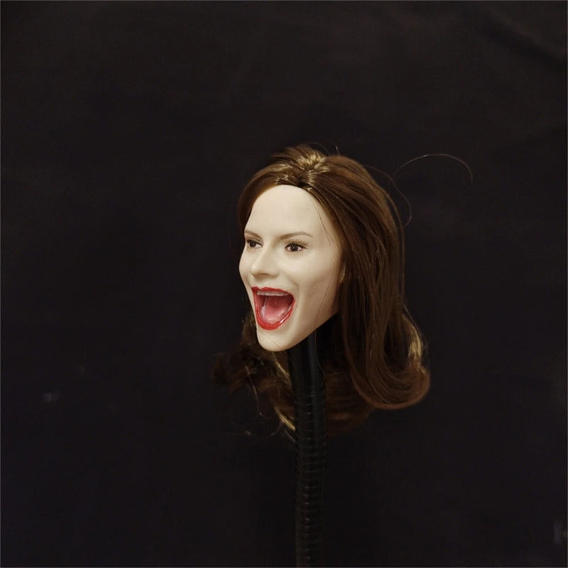 1:6 Scale Model Head Sculpt Sing loud open mouth Singer Star for 12"figure Model