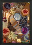 Cheese Board Abstract Framed Wall Art Poster Canvas Print Picture Model