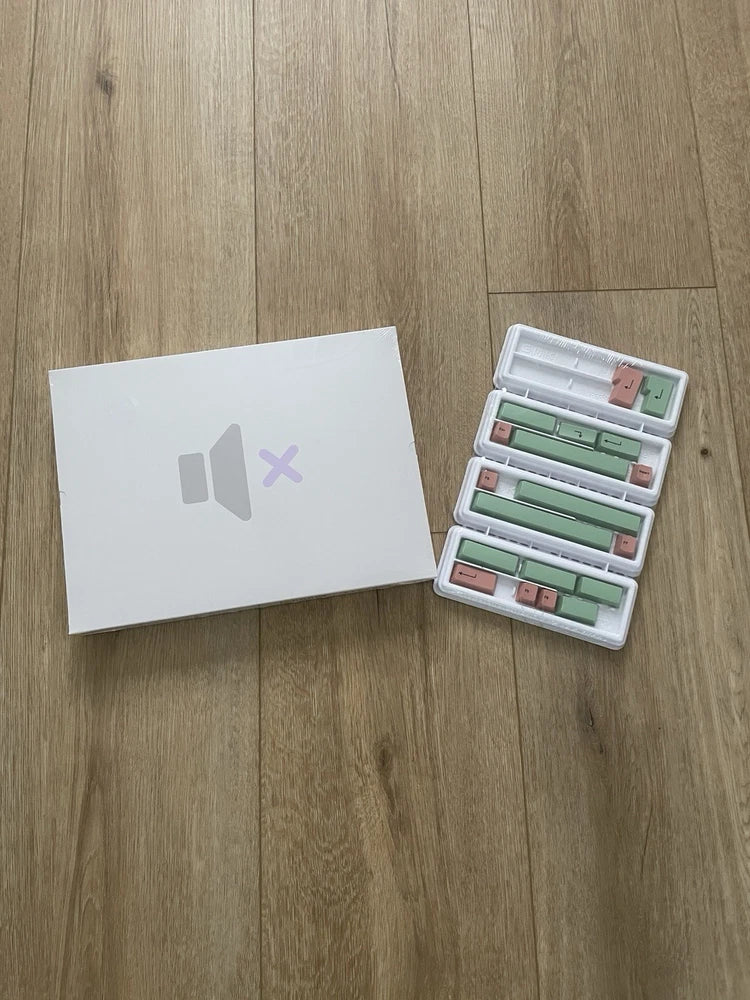 Brand New/Sealed GMK Muted R2 | Base Set + Green & Red Accents Kit Keycaps Model