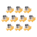 10pcs Silver Keyboard Switches 3-Pin 45gf Linear Keyboard Switch Replacement Model