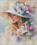 Hats Blossomed with Grace - Counted Cross Stitch Kits Needlework Embroidery DIY Model