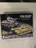 WW2 Army Tank Toys Building Kit, Tiger Tank Vs. M4 Tank Wingift Model