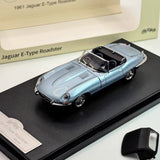 GFCC 1:64 1961 Jaguar convertible E-type ice blue alloy car model ornaments Model