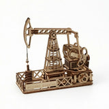 Petroleum Rig Model with Base Cut Three-Dimensional Wooden Puzzle No Glue Model