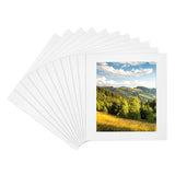 9x9 Mat for 9x9 Photo, 11 Pack Precut Picture Frame Mat Board, White Model