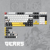 Anime ONE PIECE Nika Luffy PBT 130-Key Keycap Set for Cherry MX Keyboard Model