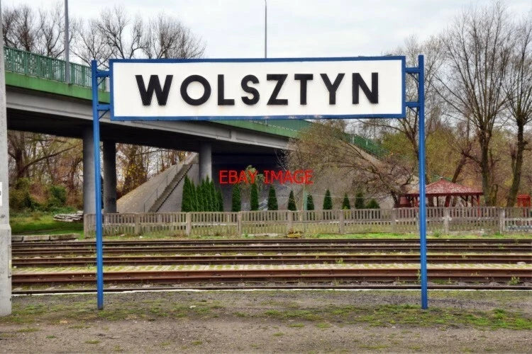PHOTO  STATION SIGN BOARD AT  WOLSZTYN STATION GREATER POLAND   IS THE Model