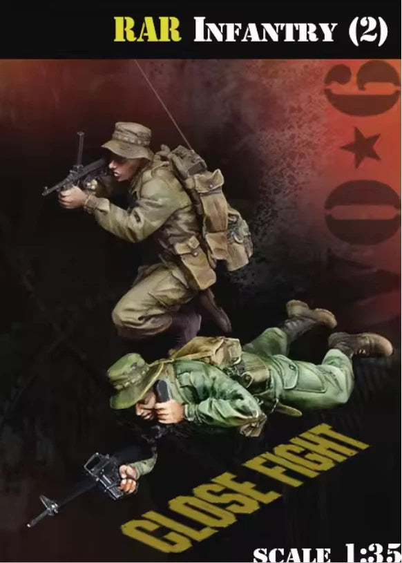 1/35 Resin Figure Model kits Australian Vietnam War scene 2 figures 033 Model