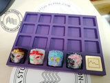 Artisan Keycap Display Tray 19-Slot ¨C Cerakote Bright Purple (No Caps) Model