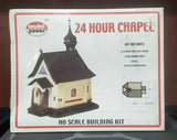 Model Power (Pola) - #298 - HO Scale - 24 Hour Chapel Building Kit - NOS Model