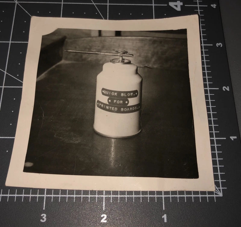 Weird QUICK BLOW For PAINTED Boards Milk Glass Bottle Vintage Snapshot PHOTO Model