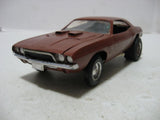 MPC Brown 1974 Dodge Challenger 1/25 Scale Built Model Kit #1-7414 Model
