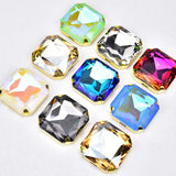 Large Handicraft Crystal Cut Zircon Square 45mm Hand Drill DIY Accessories Model