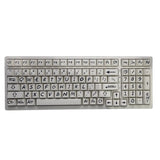 130 Keys White Big Fonds legends Handwrite Dye Subs PBT Keycap For Mech Keeb Model
