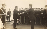 1918 original photo-  admiral roebuck on board king george v with the captain Model