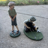 2 Golfer Figures Desk Or Shelf Display Model