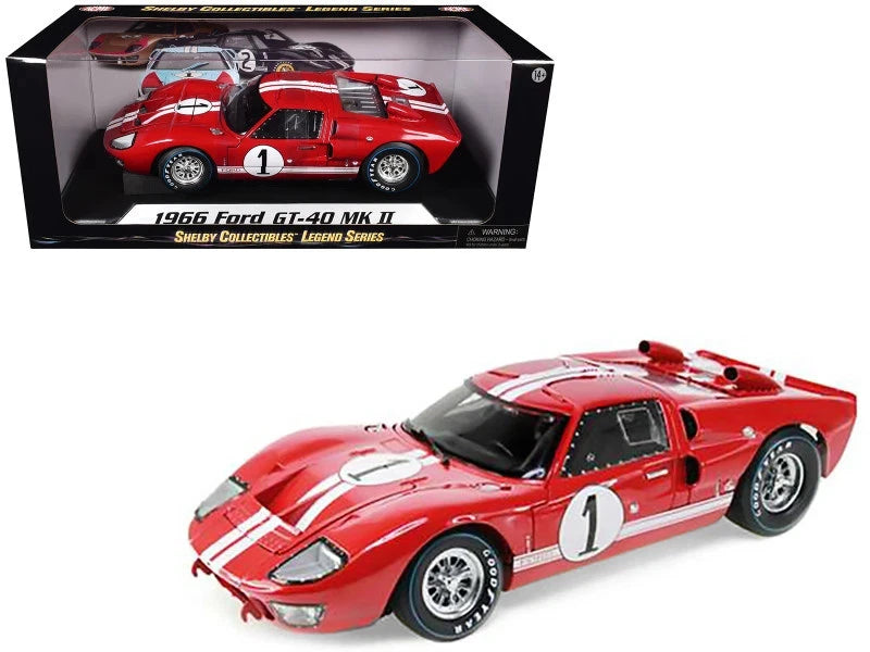 Shelby Collectibles 1/18 Ford GT40 MK IV Winner Le Mans 1967 Diecast Model Car R Model