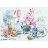 Magic Needle Zweigart Edition counted cross stitch kit "Oriental Serenity", 40x3 Model